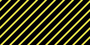 Uyarı düzeni. Çapraz çizgili desen. Siyah ve sarı köşegen vektör dokusu.