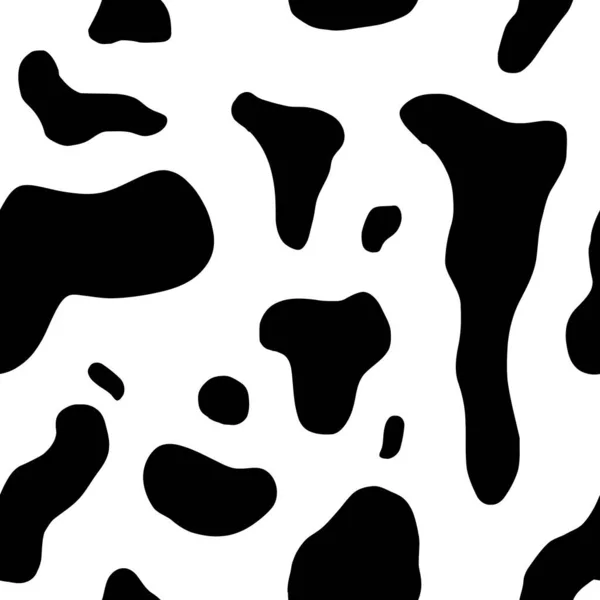 Padrão Pele Vaca Sem Costura Textura Couro Vaca Para Design — Vetor de Stock