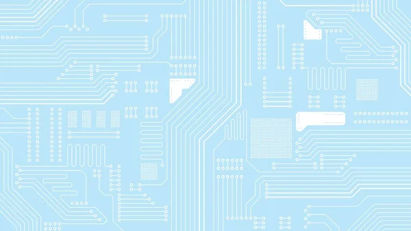 Электронная Плата Синий Фон Технологический Дизайн Абстрактная Концептуальная Векторная Иллюстрация — стоковый вектор
