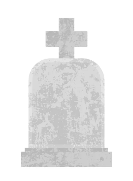 墓地にある空白の墓石 空の墓石のベクトル図 — ストックベクタ