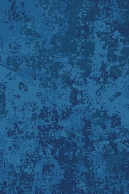 Arkaplan dokusu. Mavi eski vektör dokusu. Yıpranmış grunge duvar.