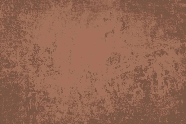 Hintergrundtextur Braune Retro Gealterte Vektortextur Verwitterte Grunge Wand — Stockvektor