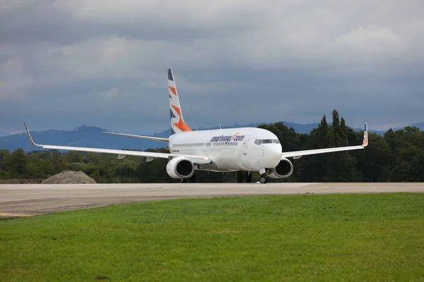 Ostrava Czechie Septembre 2022 Compagnie Aérienne Affrétée Smartwings Boeing 737 — Photo