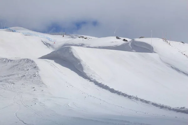 Skidanläggning Frankrike Franska Alperna Skidåkning Valmeinier Skidort Europa — Stockfoto