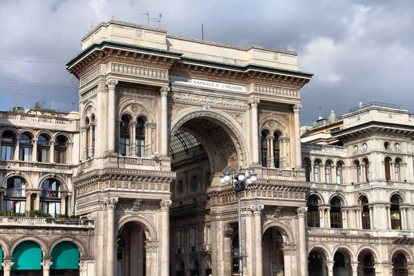 Milán Italia Galleria Vittorio Emanuele Antigua Galería Compras Lujo — Foto de Stock