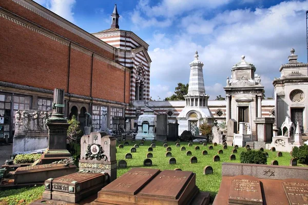 Milan Italië Oktober 2010 Joodse Sectie Van Cimitero Monumentale Milaan — Stockfoto