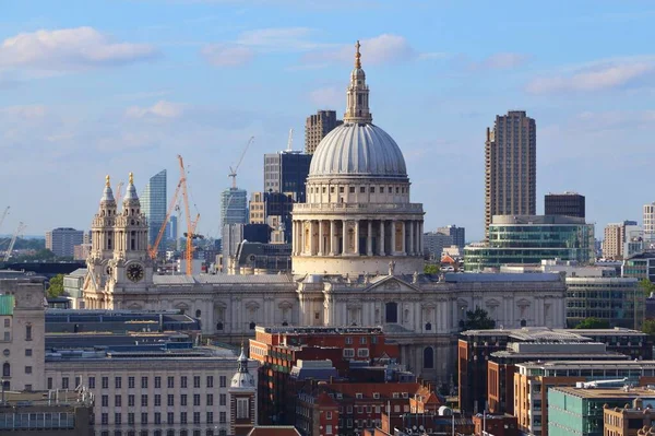 Skyline Londra City Con Paul Cathedral — Foto Stock