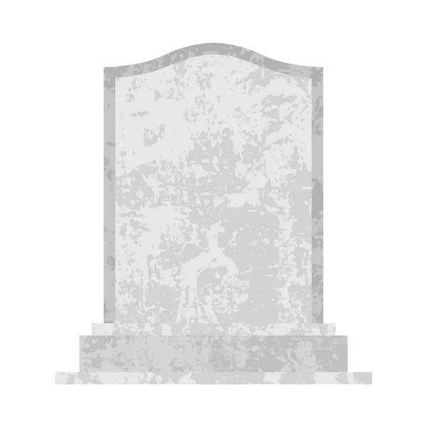 Mezarlıktaki Boş Mezar Taşı Boş Mezar Taşı Taşıyıcı Illüstrasyonu — Stok Vektör
