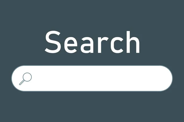 Поиск Сайта Поиск Мобильного Сайта Онлайн Пустой Вектор Поля Поиска — стоковый вектор