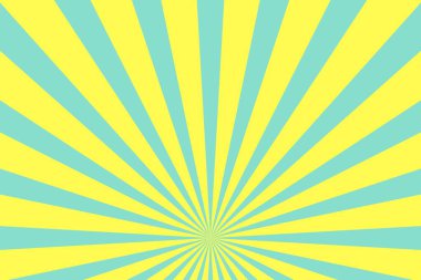 Arka plan ışınları. Güneş patlaması şablonu sarı ürün pazarlama vektörü arka planı. Radyal patlama arkaplan deseni.