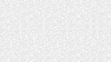 Soyut teknoloji geçmişi. İkili kod akışı kusursuz vektör deseni. Bilgisayar kodu pürüzsüz gri doku.