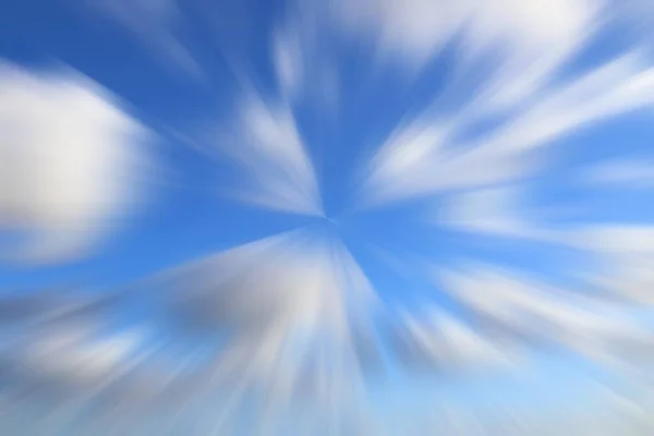 高速ぼかし青空 高速飛行アブストラクト背景 — ストック写真