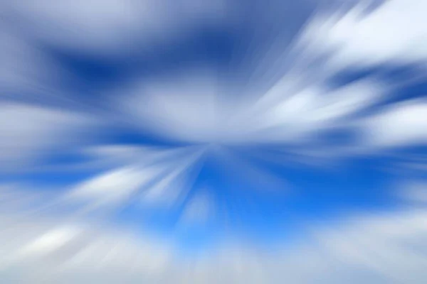 Hoge Snelheid Wazig Blauwe Lucht Snelle Vlucht Abstracte Achtergrond — Stockfoto