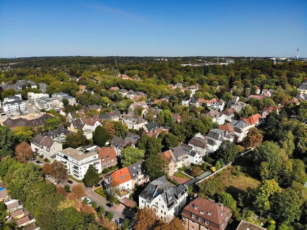 Bochum Allemagne Vue Aérienne Des Rues Architecture Résidentielle Quartiers Stadtparkviertel — Photo