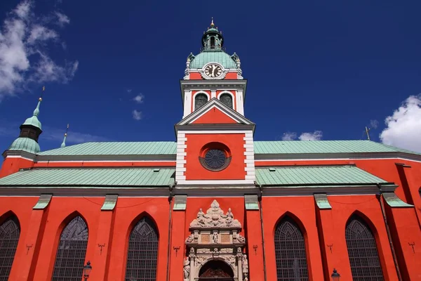 Arquitetura Estocolmo Igreja São Tiago Distrito Norrmalm — Fotografia de Stock