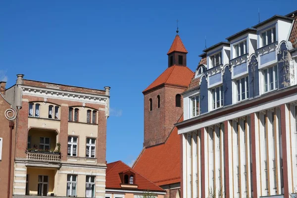 Grudziadz Kasabası Polonya Şehir Meydanındaki Eski Mimari Rynek — Stok fotoğraf