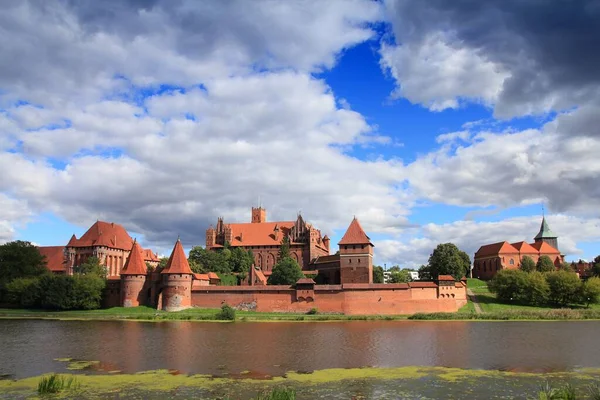 Castello Medievale Malbork Polonia Patrimonio Mondiale Unesco — Foto Stock