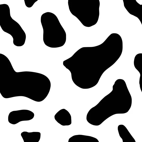 Padrão Pele Vaca Sem Costura Textura Couro Vaca Para Design — Vetor de Stock