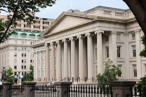 Министерство Финансов Сша Вашингтон Столица Сша — стоковое фото