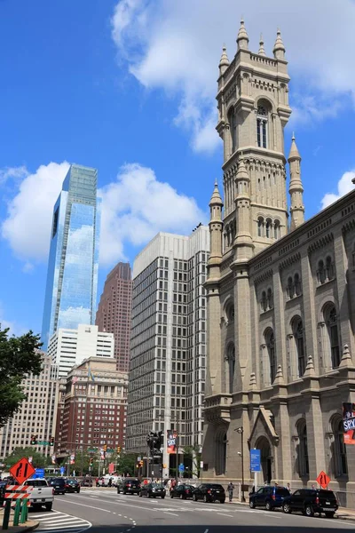 Philadelphia Usa Juni 2013 Straßenansicht Des John Kennedy Blvd Der — Stockfoto