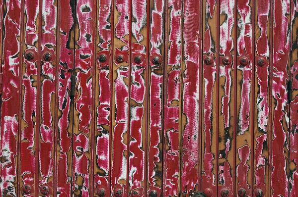 Houtstructuur geschilderd in rood — Stockfoto