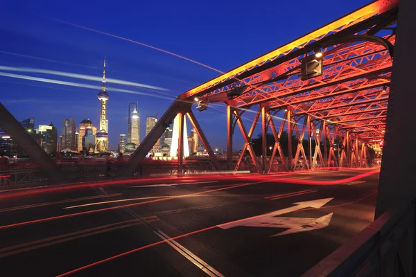 Giardino ponte bund di Shanghai — Foto Stock