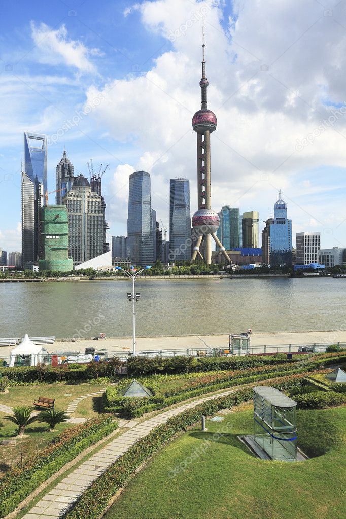 Lujiazui Finance&Trade Zone of Shanghai skyline at New attractio
