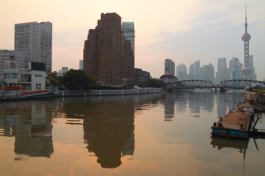 shanghai Bund Ortaçağ Bahçe köprü