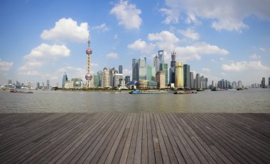 shanghai Bund skyline kentsel yapılar manzara