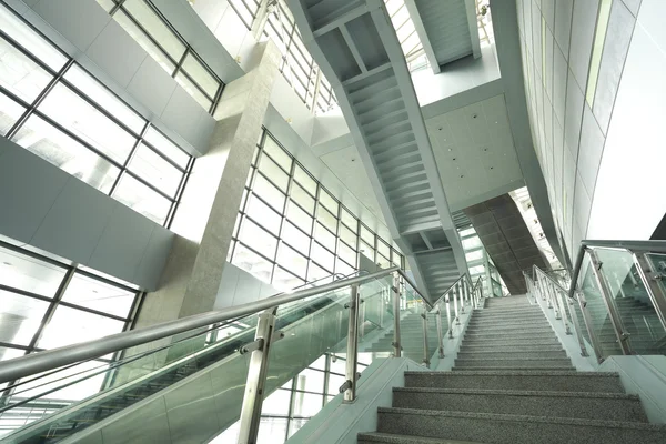 Modern steps of moving business escalator — Stock Photo, Image