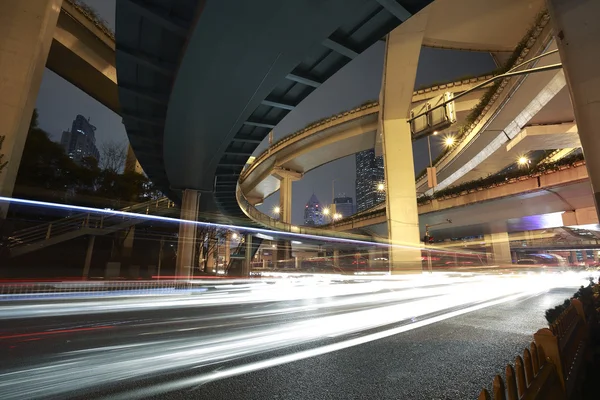 Shanghai high-speed urban viaduct construction background — Stock Photo, Image