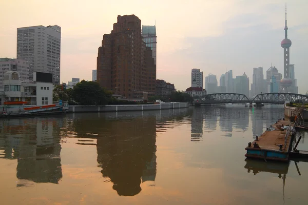 Ponte giardino medievale Shanghai Bund — Foto Stock