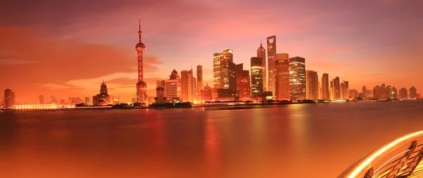 Şafak peyzaj LuJiaZui skyline shanghai