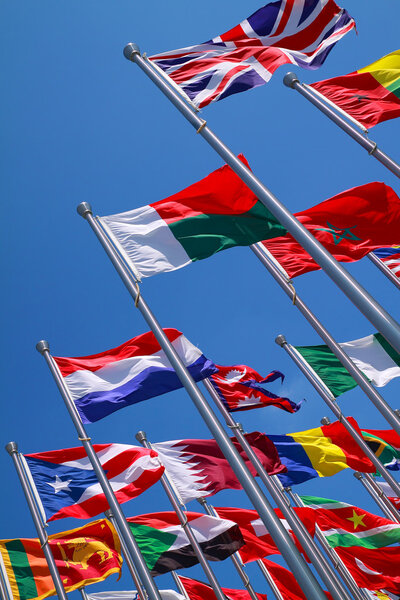 Flags of countries around the world