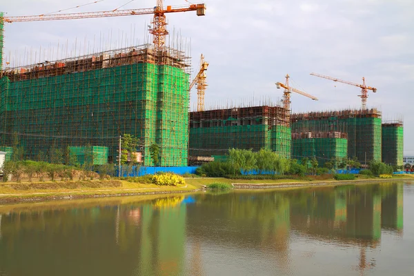 Framed New Construction of a House — Stock Photo, Image