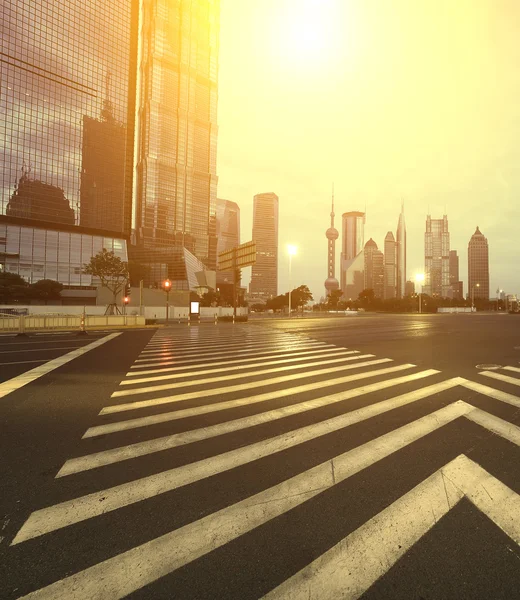 Lujiazui Finance&Trade Zone of modern urban architecture — Stock Photo, Image