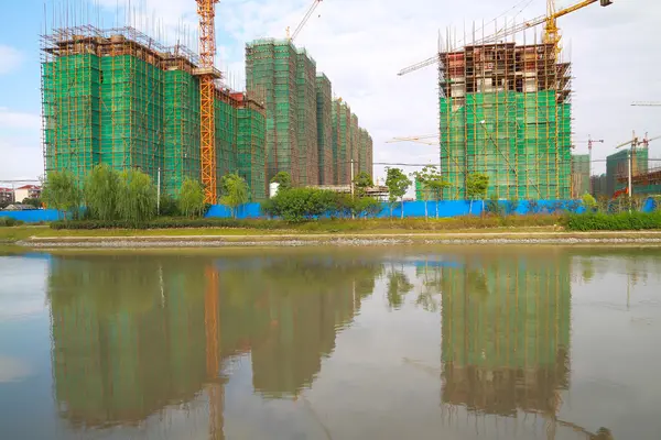 Framed New Construction of a House — Stock Photo, Image