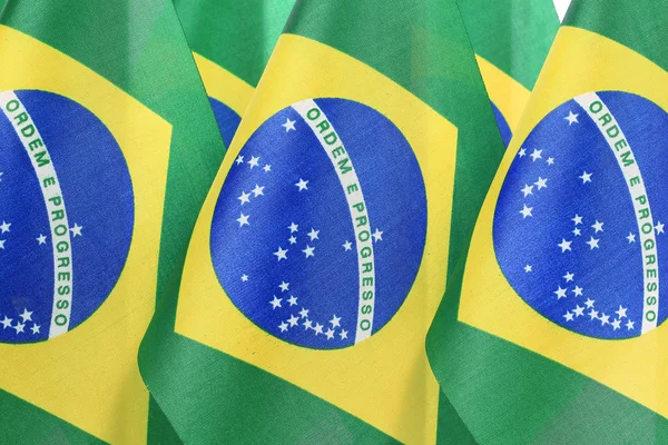 Прапори Бразилії — стокове фото