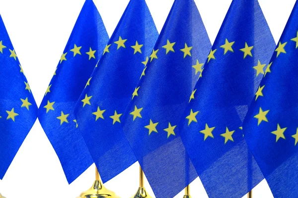 Fronta vlajky Evropské unie — Stock fotografie