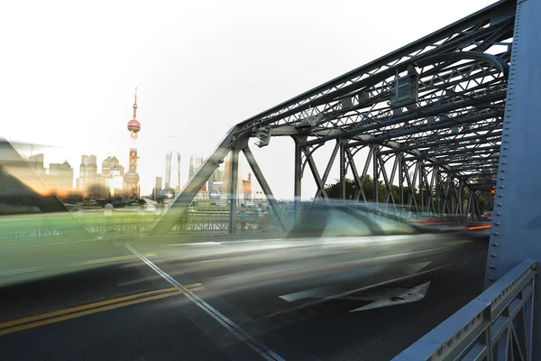 Puente del jardín del bund de Shanghai — Foto de Stock