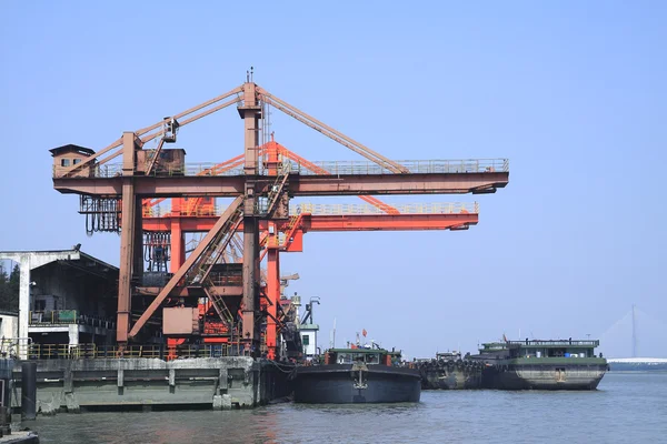 The Working the port crane — Stock Photo, Image