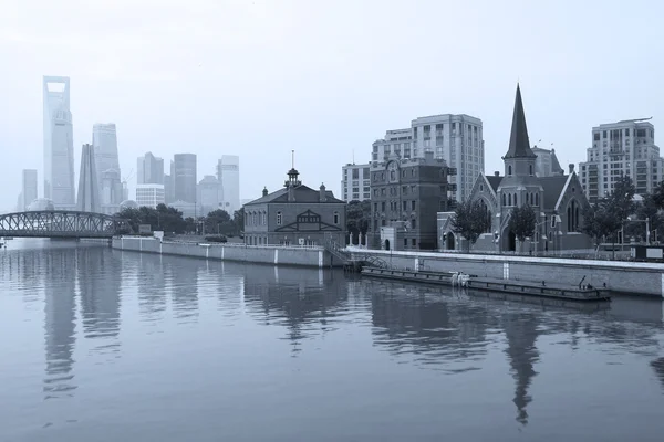 Şafak skyline shanghai — Stok fotoğraf