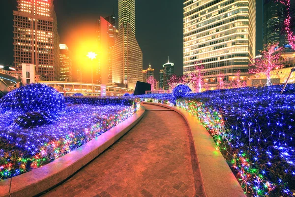 Lujiazui Finanza, Zona Commerciale di architettura urbana moderna — Foto Stock