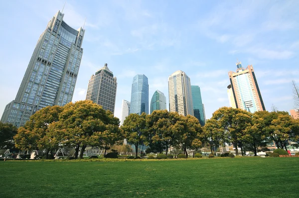 Shanghai Lujiazui paisaje de la ciudad —  Fotos de Stock