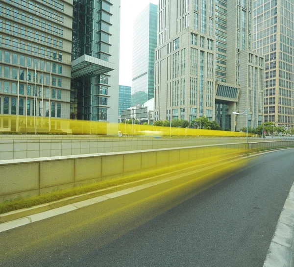 Shanghai Lujiazui city landscape of street scene streetscape — Stock Photo, Image