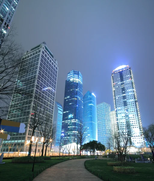 Shanghai Lujiazui Financiën & gebouwen stad stedelijk landschap — Stockfoto