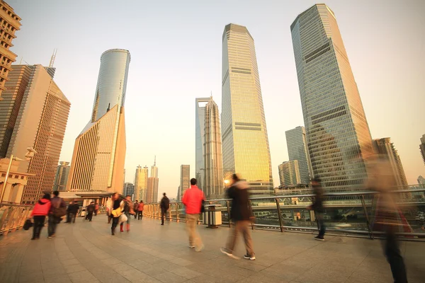 The rush of  people on flyover — Stock Photo, Image