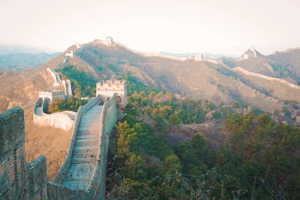 China gran muralla de en invierno —  Fotos de Stock