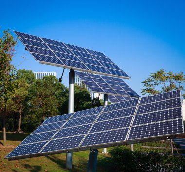 Park yeşil enerji güneş enerjisi sistemi