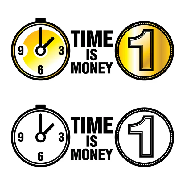 Time is money — Stock Vector